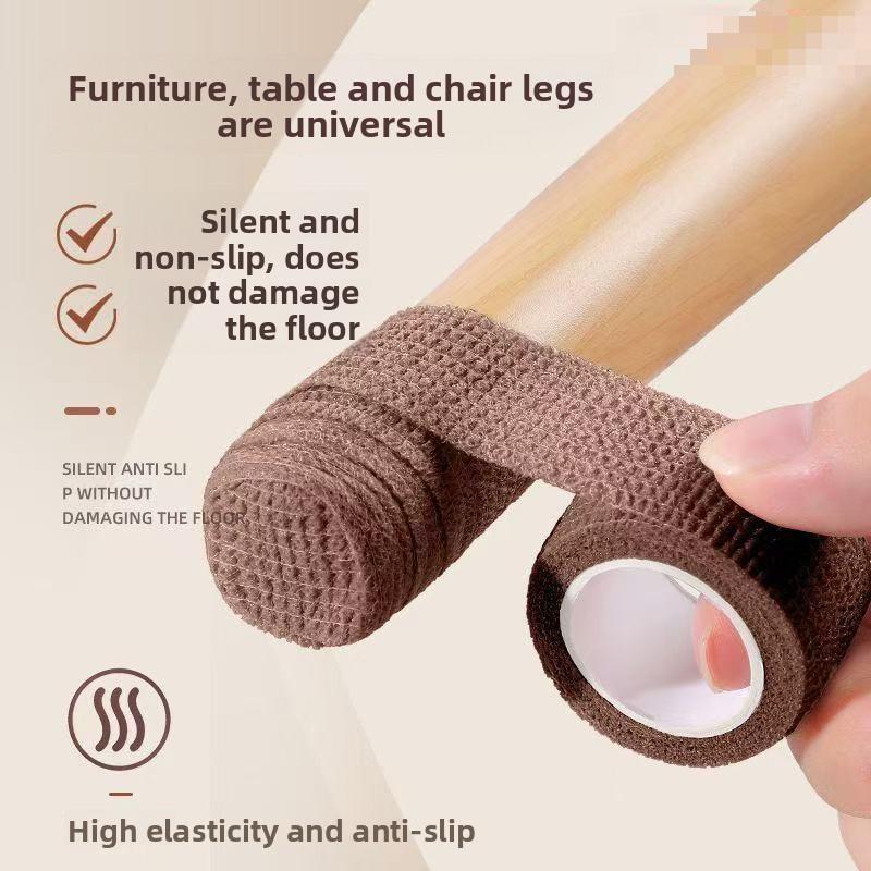Бесшумные накладки на ножки стульев, противоскользящие мебельные накладки, самоклеящаяся лента для стульев, столов, ручек