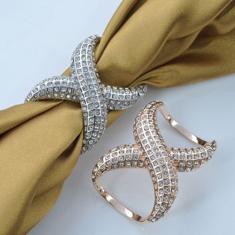 Fastener Scarves X Shape Silk Scarf  Buckle Brooch Pins Shawl Ring Clip Fashion Accessories Jewelry