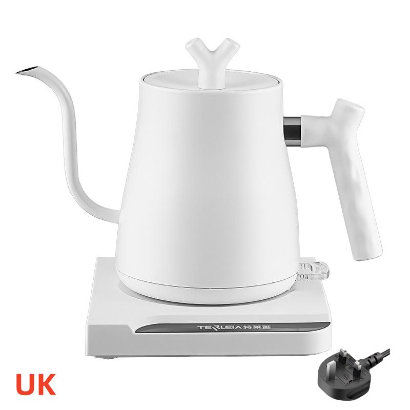 Электрический чайник с изогнутой шеей объемом 1000 мл, заварной чайник, подогреваемая бутылка для воды, 220 В, большая емкость, термостатическая защита от отключения питания