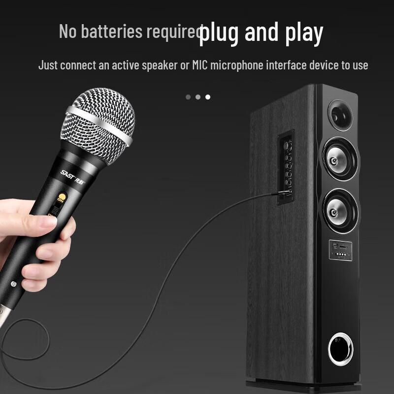 SAST Проводной профессиональный динамический микрофон OK-65