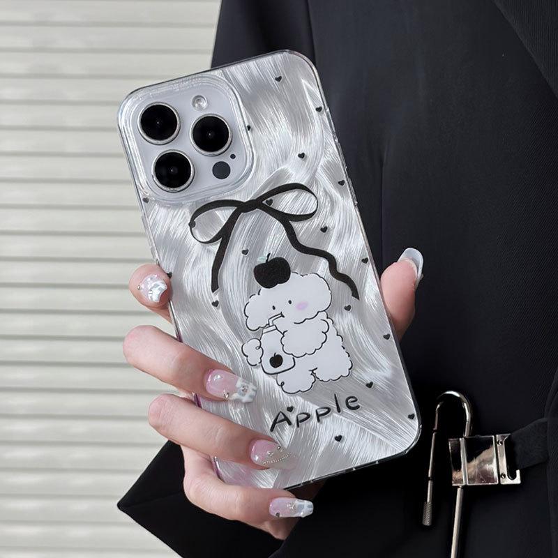 Прозрачный чехол Zhitai для iPhone 12/13/14/15Pro/16, подходит для Apple 15Promax, дизайн из перьевой пряжи