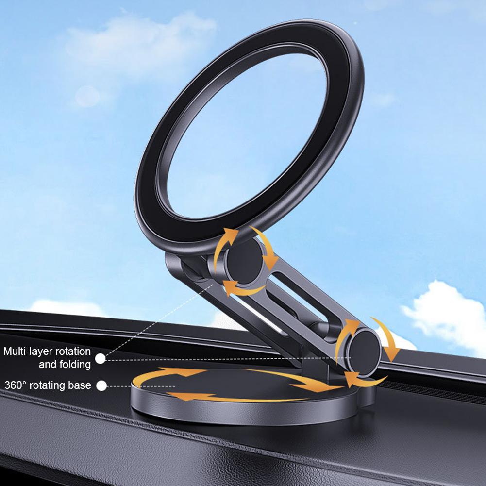 Складной универсальный магнитный автомобильный держатель для телефона, прочное крепление для телефона в машину для iPhone 15 14 13 Pro Max Samsung Huawei