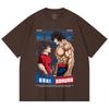 230 г/м² 100% хлопок Baki V2 Baki Ashura Принт Унисекс Тяжелая хлопковая футболка