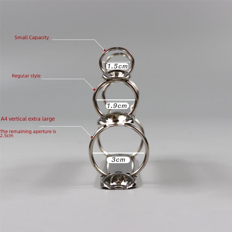 Папка-регистратор из прозрачного матового твила с двумя отверстиями и отрывными листами — подходит для форматов A4, B5, A5, A6