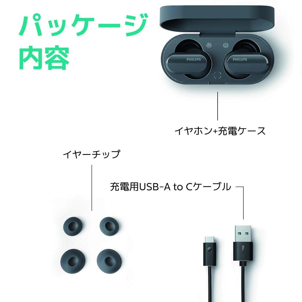 Philips TAT3508 Wireless Hybrid Active Noise Compatible with Power Saving LC3 Outside Sound Capture AI Noise Canceling IPX4 Compliant Splashproof 1