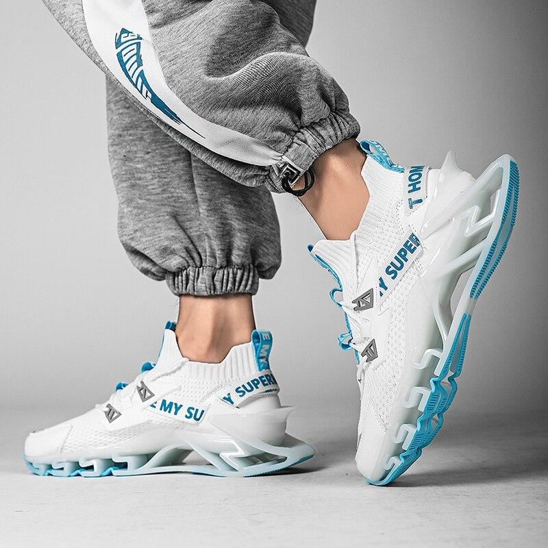 Мужские кроссовки, дышащая мужская спортивная обувь на весну и лето, оригинальная роскошная теннисная обувь на платформе для бега