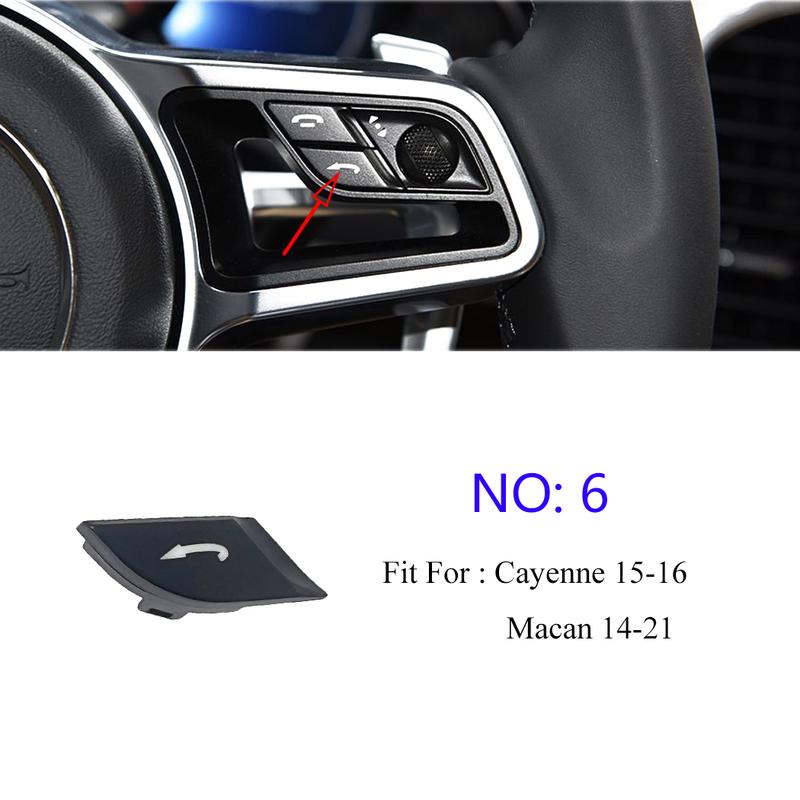 ESIRSUN Steering Wheel Multi-function Button Volume Adjustment Phone Switch Button For Porsche 2015-16 Cayenne 2014-21 Macan