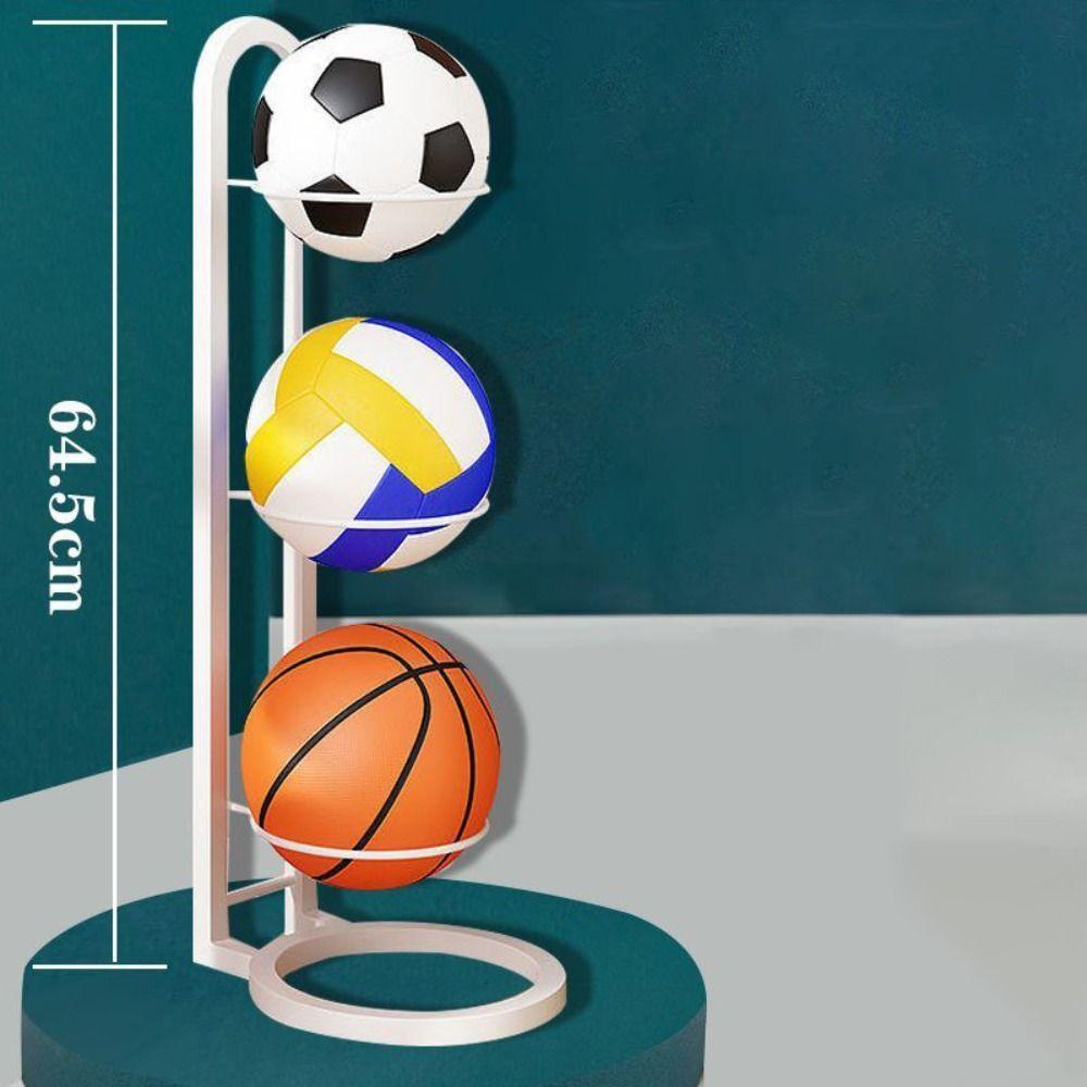 Space Saving Ball Storage Holder Durable Basketball Holder New Basket Placed Rack