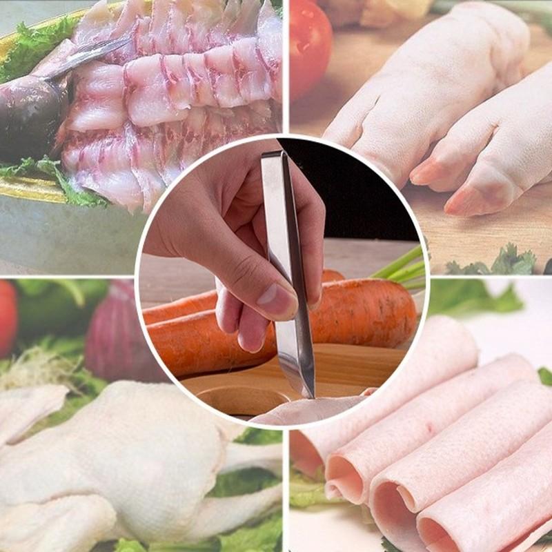Stainless Steel Fish Bone Tweezers Kitchen Gadgets