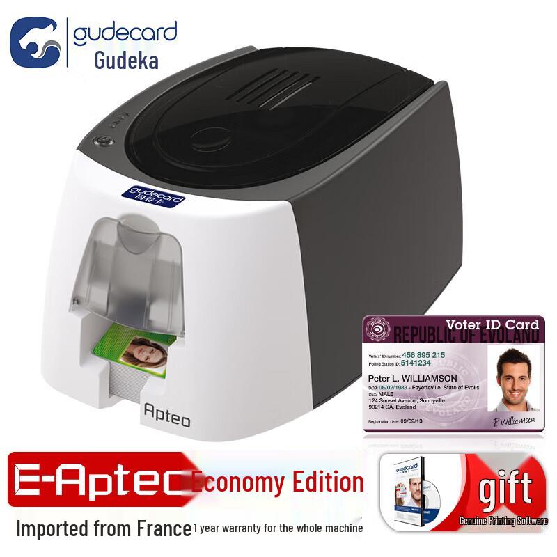 Gudecard E-Apteo Single-sided ID Card Printer