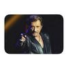 Rock Johnny Hallyday Door Floor Bath Kitchen Mat Anti-Slip French Singer Music Doormat Living Room Entrance Rug Carpet Footpad