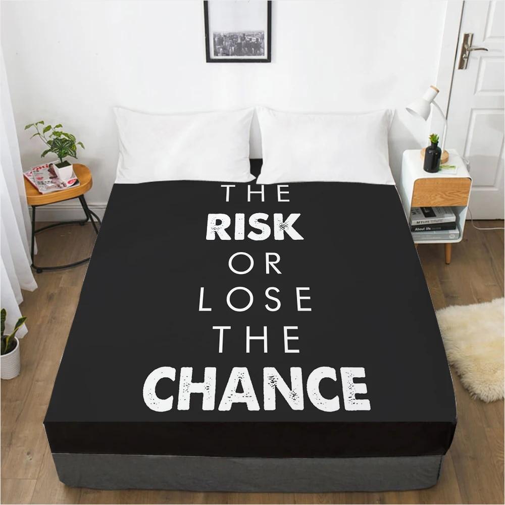 Простыни с буквами, наматрасник с резинкой, 3D простыня, постельное белье 150x200, 180x200. Простыня на заказ, дизайн любого размера.