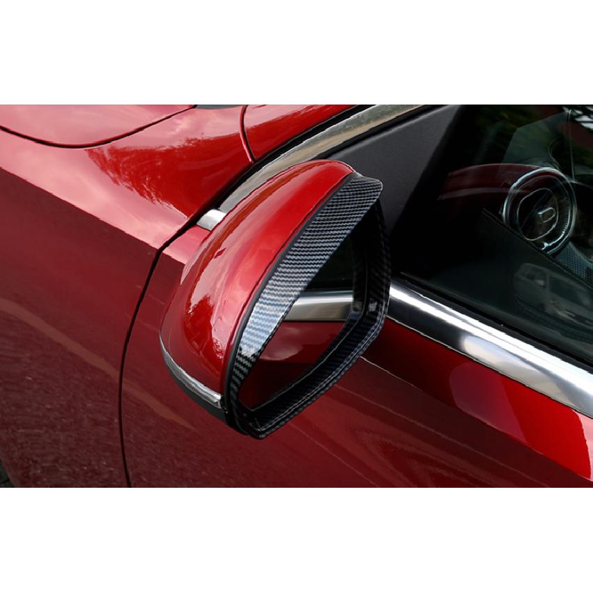 For Benz C-Class 22-23 ABS Carbon Fiber Rearview Mirror Rain Eyebrow Frame Trim