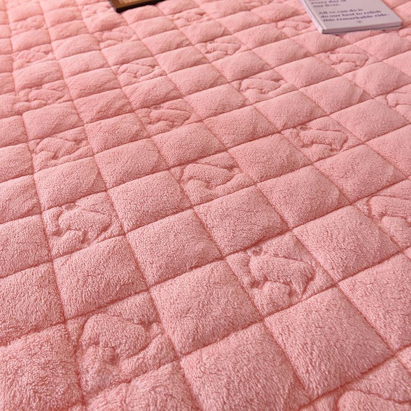 Новая простыня на подкладке из овечьего флиса, теплая и утолщенная одинарная и двойная простыня, защитный чехол для матраса