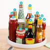 360-Degree Rotatable Lazy Susan Organizer Large Capacity Non-Skid Design Multipurpose Kitchen Spice Rack