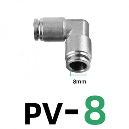 PU PV PE PY 304 stainless steel metal pneumatic quick coupling 4 6 8 10 12 14 16mm high pressure air pipe quick coupling
