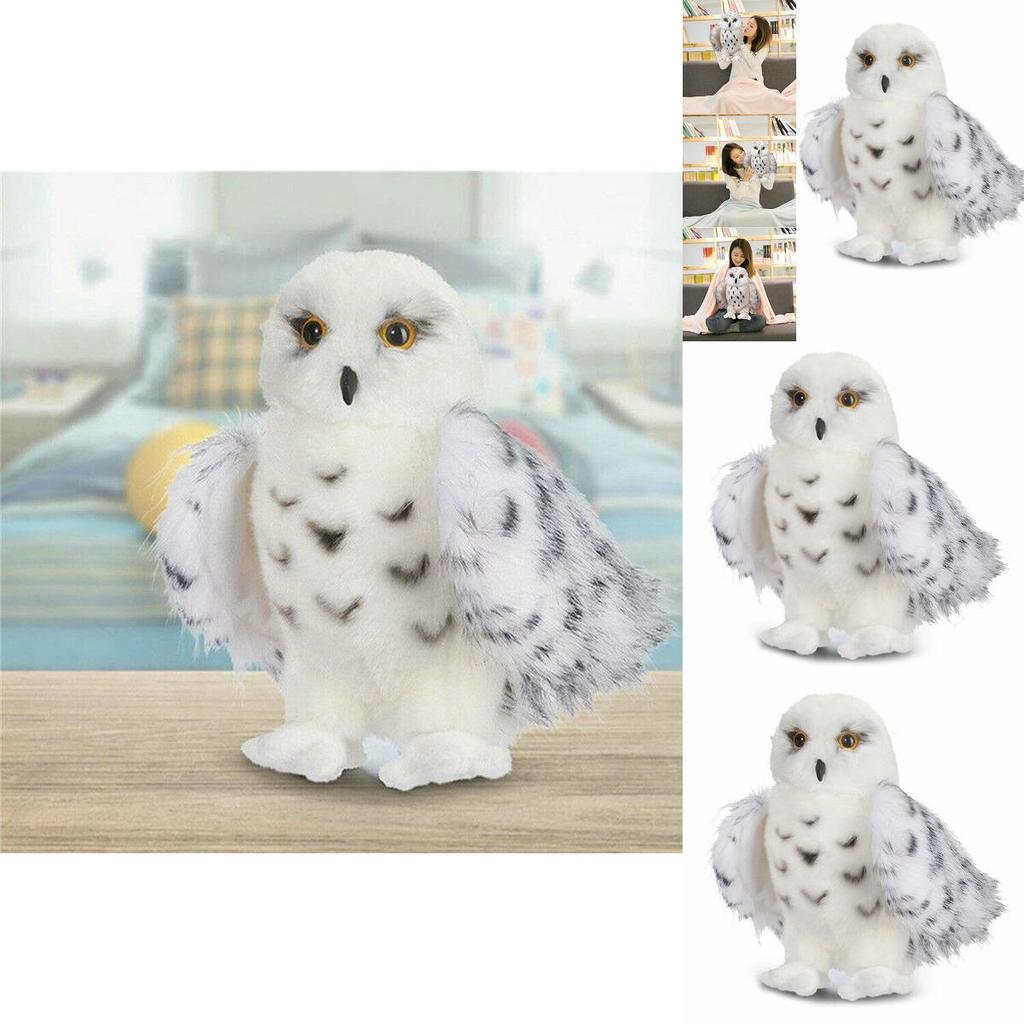 Whimsical Wizard Snowy Owl Plush Toy Huggable Stuffed Animal Ideal For Christmas