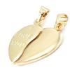 Les Trésors De Lily [E0239] - Gold Plated Pendant 'Ames Soeurs' Golden - 18x18 Mm