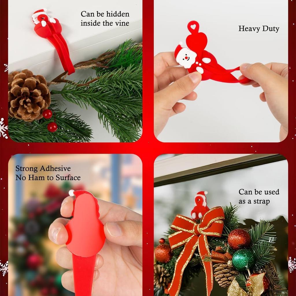 Рождественский крючок для венка, Крючок Санты, Крючок для венка на камин, Держатель для носка, Настенное украшение