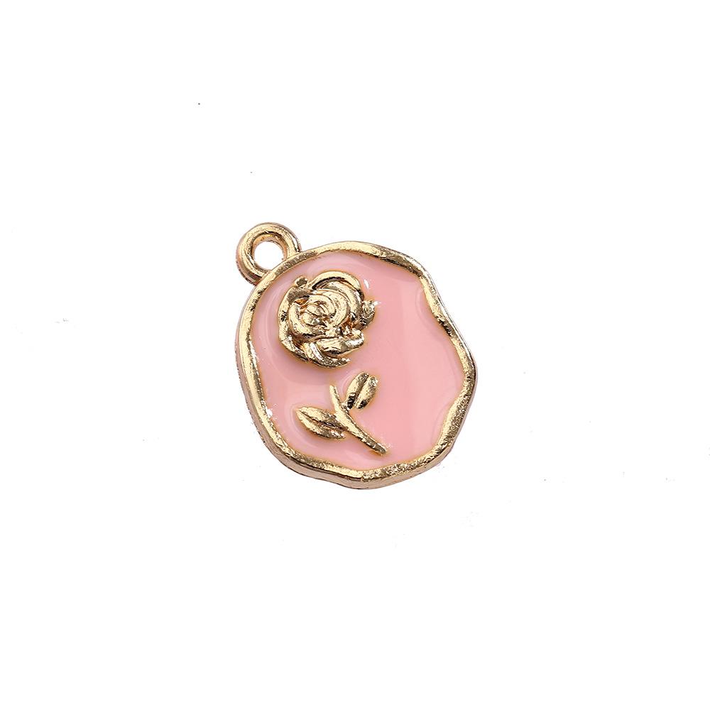 Подвеска из цинкового сплава с цветной каплей в виде подсолнуха и маленькой ромашки, браслет, ожерелье, аксессуары для подвески