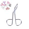 Scissors Flat Tip Eyebrow Tweezers Clamp Clipper Stainless Removal Tool,