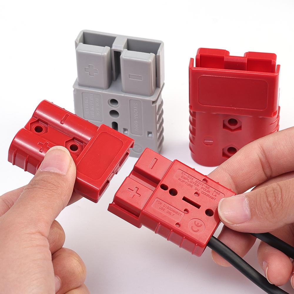 Для Anderson Plug Connector 50A 120A High Current 2 Pin Forklift Battery Charger Plug Разъемы для зарядки аккумулятора