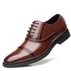 New Men's Shoes Business Dress British Shoes Amazon Gentleman Leather Shoes Foreign Trade Casual Lace-up Extra Large Size 48 Size