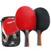 1Pair Table Tennis Racket Set Professional Rubber Carbon Pingpong Racket Short Long Handle Table Tennis Training Paddle
