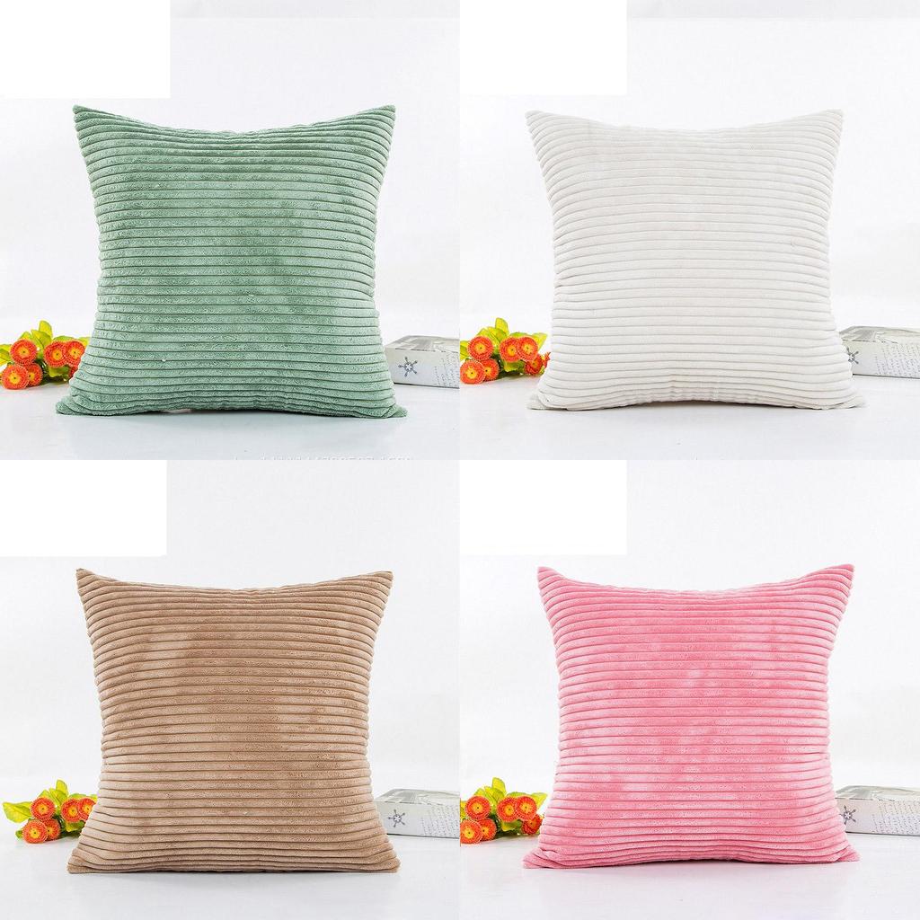 Cozy Supersoft Striped Corduroy Cushion Cover For Your Stylish Sofa