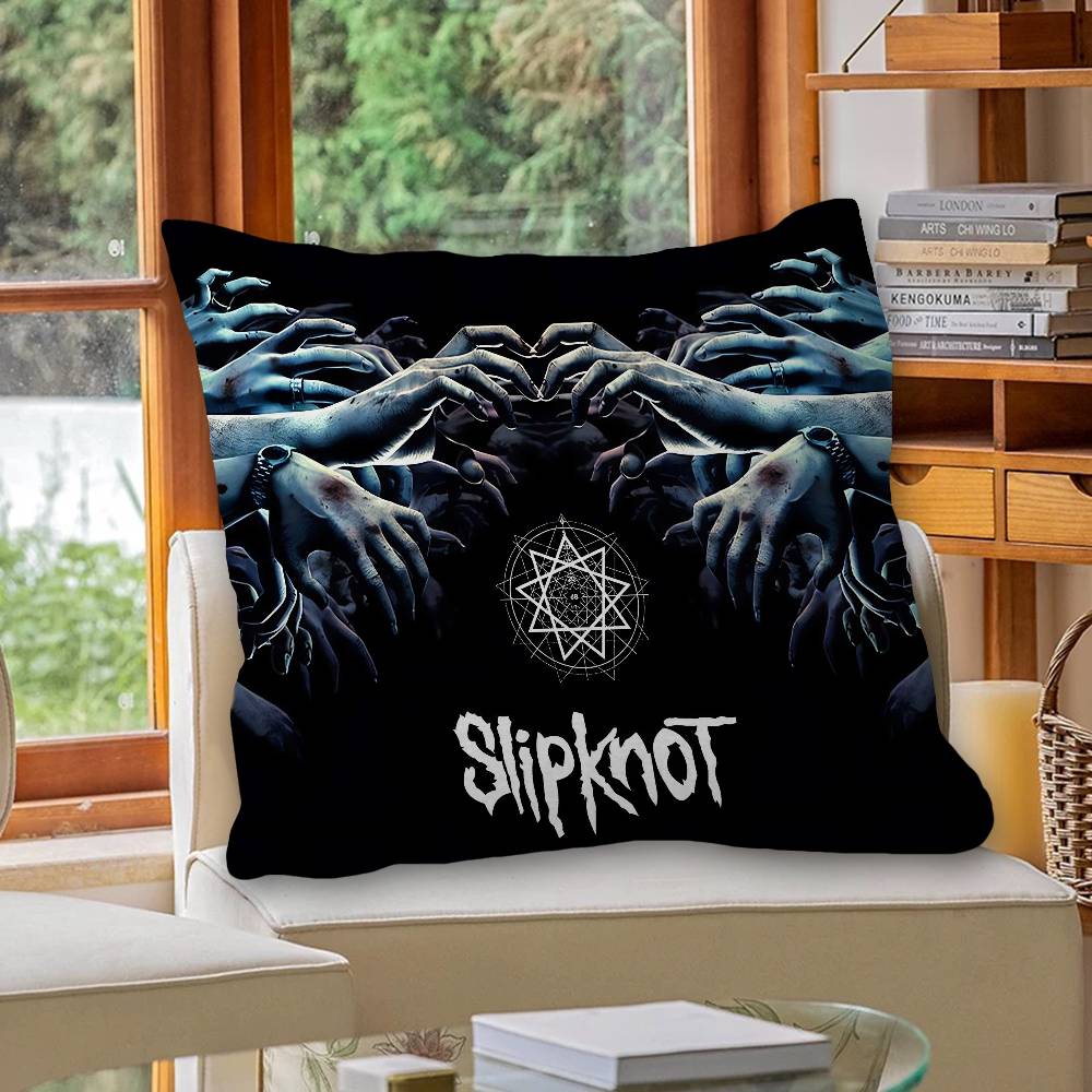 S-Slipknots Heavy Metal Band Pillow Gifts Home Office Furnishings Bedroom Sofa Car Cushion Cover Case 45X45Cm