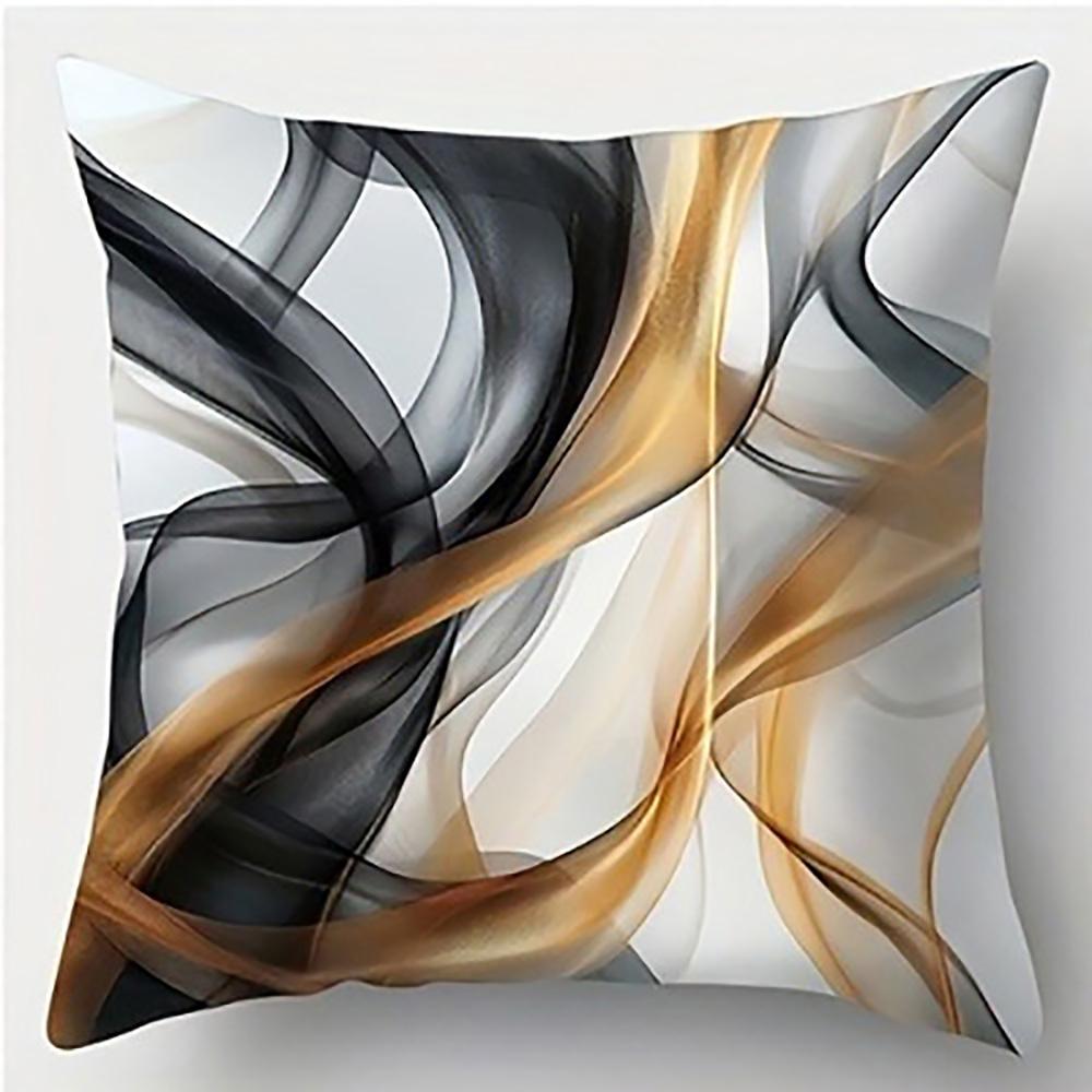 Abstract Black Gold Pillowcase DesignSuitable for sofa car bedroom decorative cushion cover pillow cover