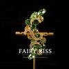 Vintage Exquisite and Fashionable Brooches, Brilliant Leaves Diamonds, Elegant , Green Corsages, Versatile Clothing