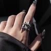 Cute Y2k Star Open Ring for Women Creative Vintage Silver Adjustable Rings Couple jewelry gift