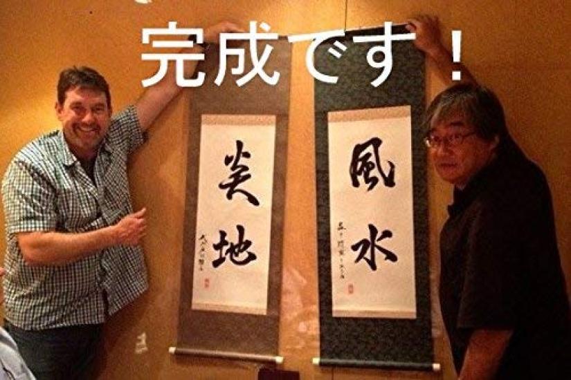 Easily make a hanging Iron Hanging Scroll Mounting scroll! Kit, Half-cut Size, Three-Stage (Navy Blue)