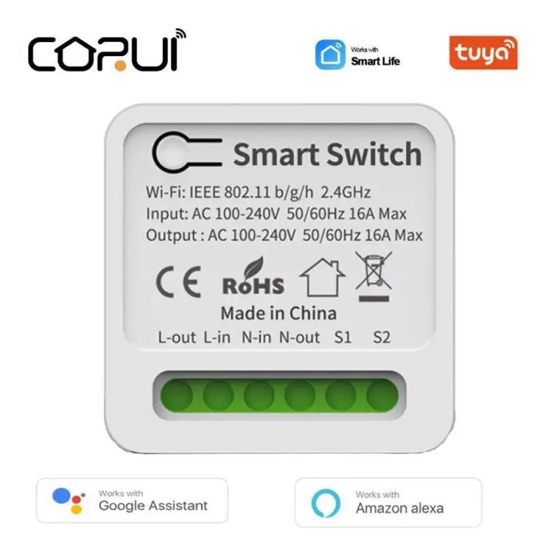 Tuya WiFi Smart Switch Module 1/2/3/4 Gang Dual Way Control через Smart Life APP Alexa Home Yandex Alice Voice Control