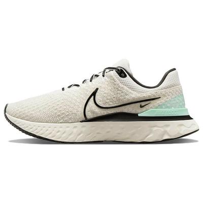 React Infinity Run Flyknit 3 Phantom Black Mint Мужские кроссовки Кремовые Light-Bone Sail DH5392-004