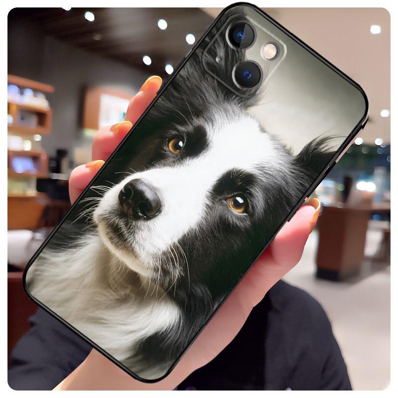 Border Collie Dog Case For iPhone 16 13 14 11 12 15 Pro Max X XR XS Max Plus 14 Plus Back Cover