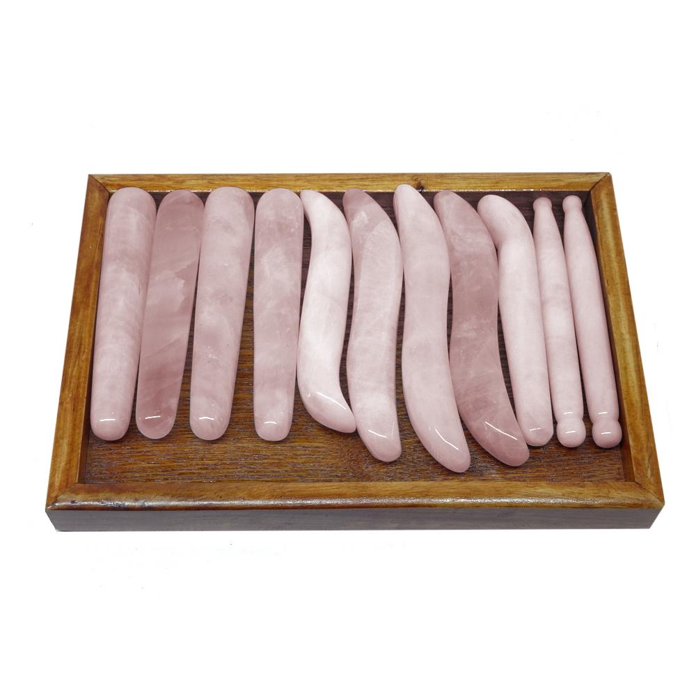 Rose Quartz Roller Slimming Face Massager Lifting Tool Natural Jade Facial Massage Roller Stone Skin Massage Beauty Care