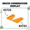 158 шт./лот 43723 2x3 Правый клин-пластина Строительные кубики Аксессуары MOC Совместимо с Фигурирующими кубиками Детские игрушки Идея для подарка Коробка