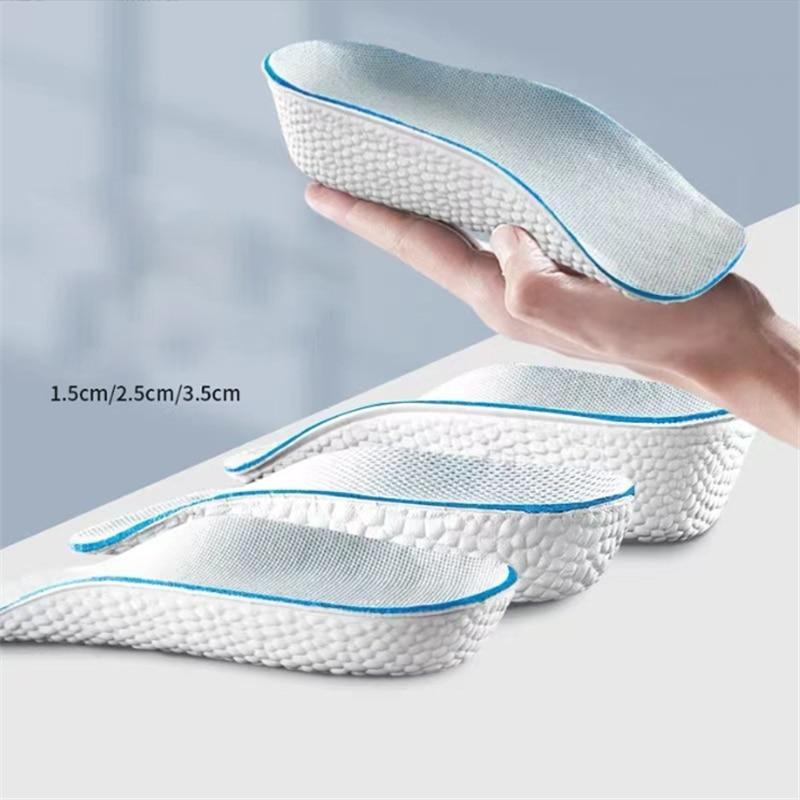 Стельки, увеличивающие рост, для мужчин и женщин, ортопедические стельки для плоской стопы, арочная поддержка, кроссовки, подушечки для обуви с подъемом каблука