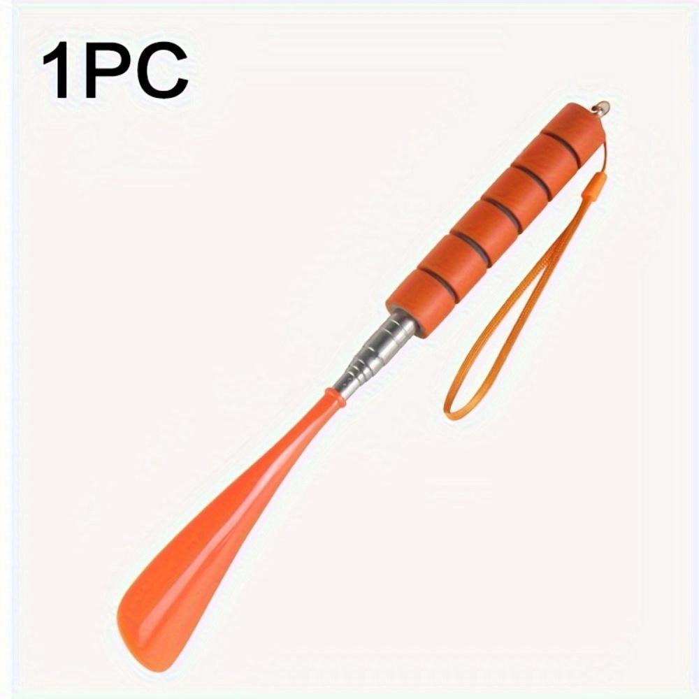 1PC Long Handle Adjustable Shoehorn, Shoe Horn With Stainless Steel Telescopic Pole For The Seniors
