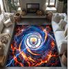 Фланелевый ковер с принтом Manchester City, нескользящий, мягкий, из полиэстера, для пола, декоративный коврик для спальни, гостиной, дивана