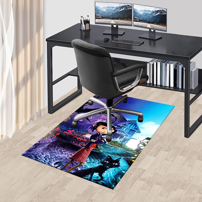 Spooky Night Adventure Carpet For Playroom Bedroom Living Room Sofa Home Decorkids Game Area Rug Nonslip Floor Mat