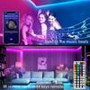LED Strip Lights RGB5050 Bluetooth Control Led Ribbon Tape with 44 Keys Remote Lights Strip for Room Decoration TV Backlights
