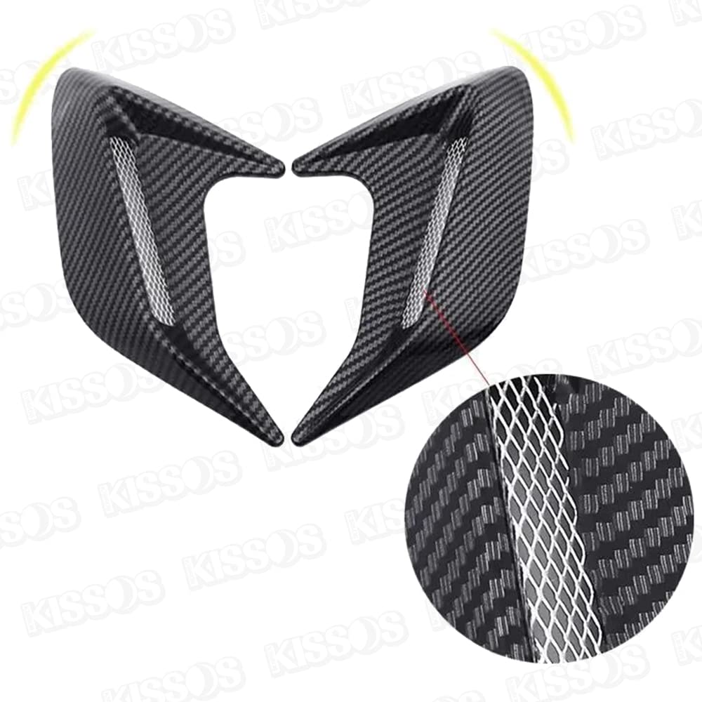 Автомобильный муляж воздухозаборника крыла капота Аэро Кастом Тюнинг Карбоновый стиль Универсальный комплект из 2 штук