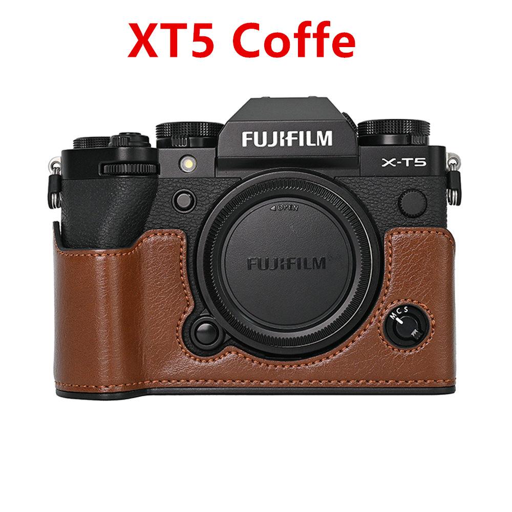 PU Leather Camera Half Case for Fujifilm Fuji XT50 XT30 XT30II XT20 XT10 XT5 XS10 XS20 XH2 XH2S X100V Battery Opening Cover
