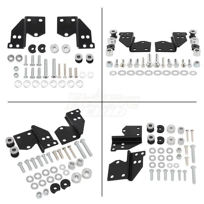 Motorcycle Docking Hardware Kit For Harley Touring Road King Street Road Electra Glide 1997-2008 Detachable Sissy Bar Solo Rack