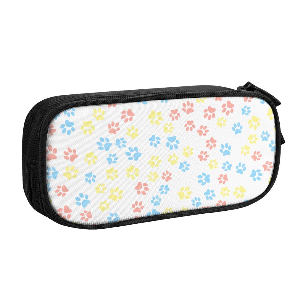 Pet Prints Dog Paw Pencil Cases Creative Pen Holder Bag Girls Boys School Supplies Gifts Pencilcases
