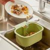 Push-type Sink Filter Hanging Basket One-touch Opening and Closing Large Capacity Sink Storage Rack Versatile