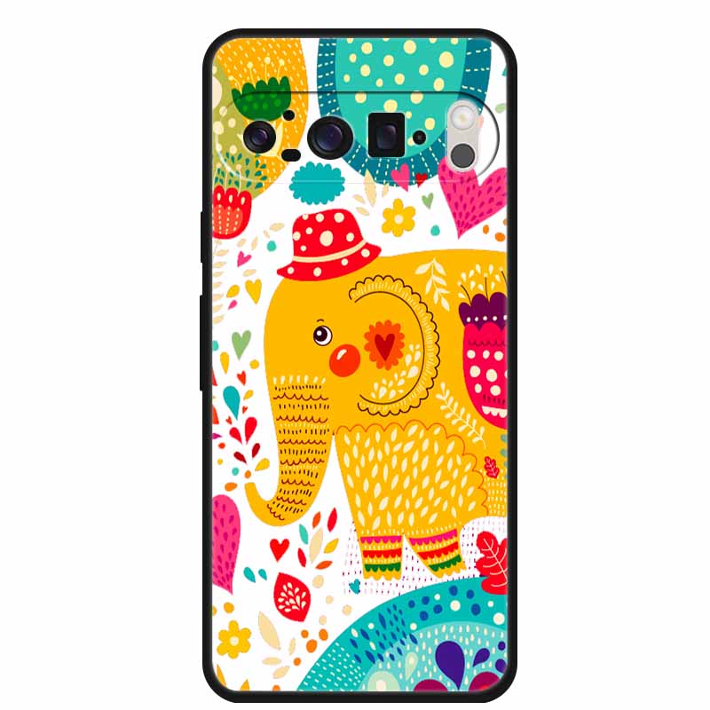 3D Тисненая Крышка Для Google Pixel 9 Pro XL / Pixel 9 Pro / Чехол Pixel 9 Цветочный Рельеф Мягкий Силиконовый Чехол Для Google Pixel 9